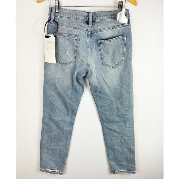 Current Elliott Womens The Fling Slim Boyfriend Jeans Cropped Ankle 25 - Picture 3 of 7